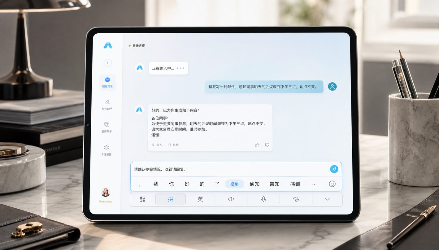 爱马仕AI 核心交互界面